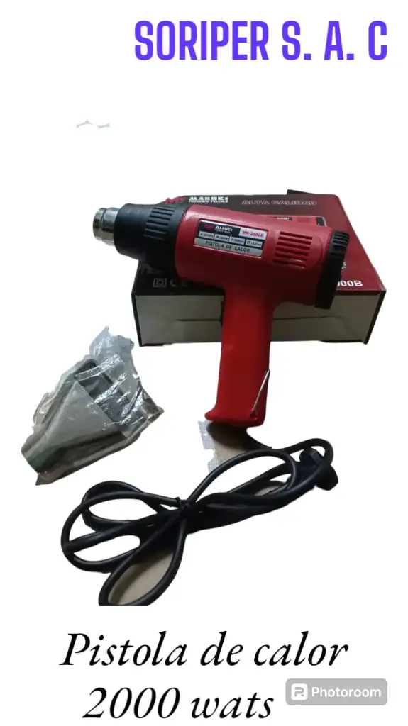 Pistola de calor 2000 wats