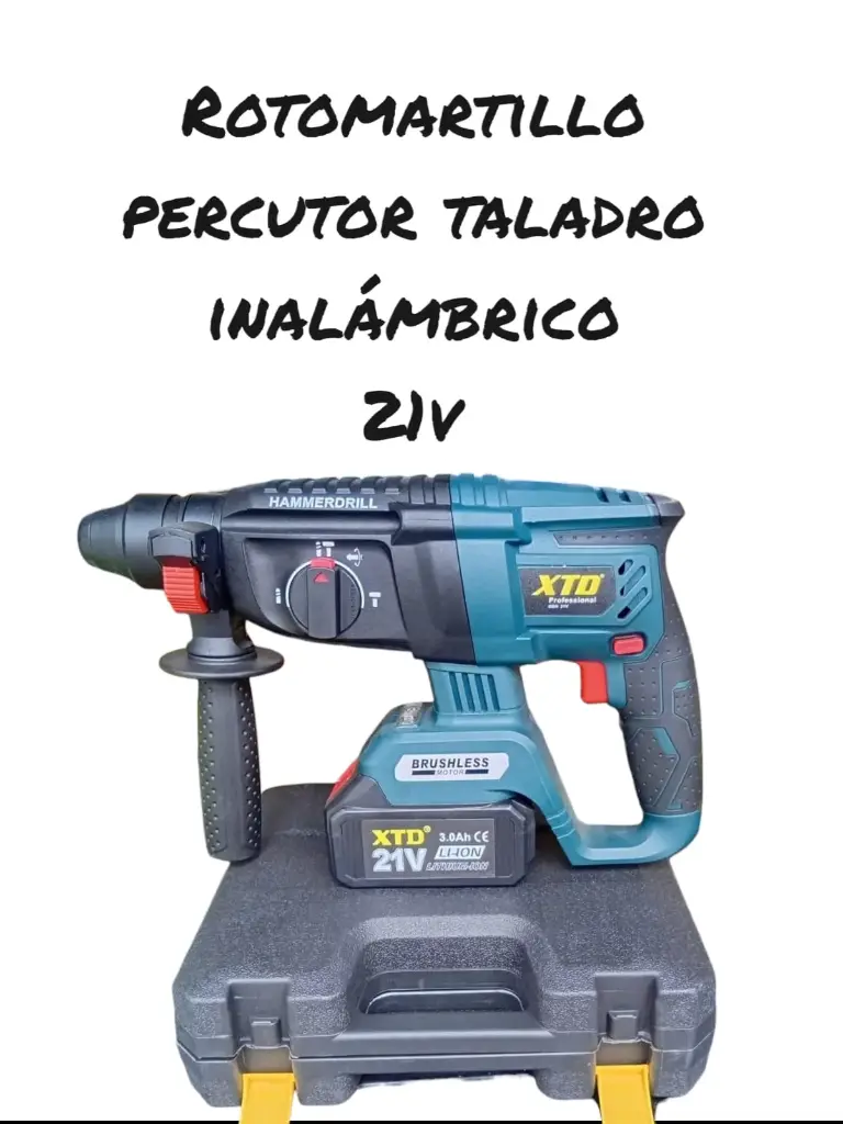 Rotomartillo Percutor Taladro Inalámbrico 21v