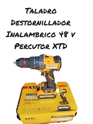 Taladro Destornillador Inalámbrico 48v Percutor XTD
